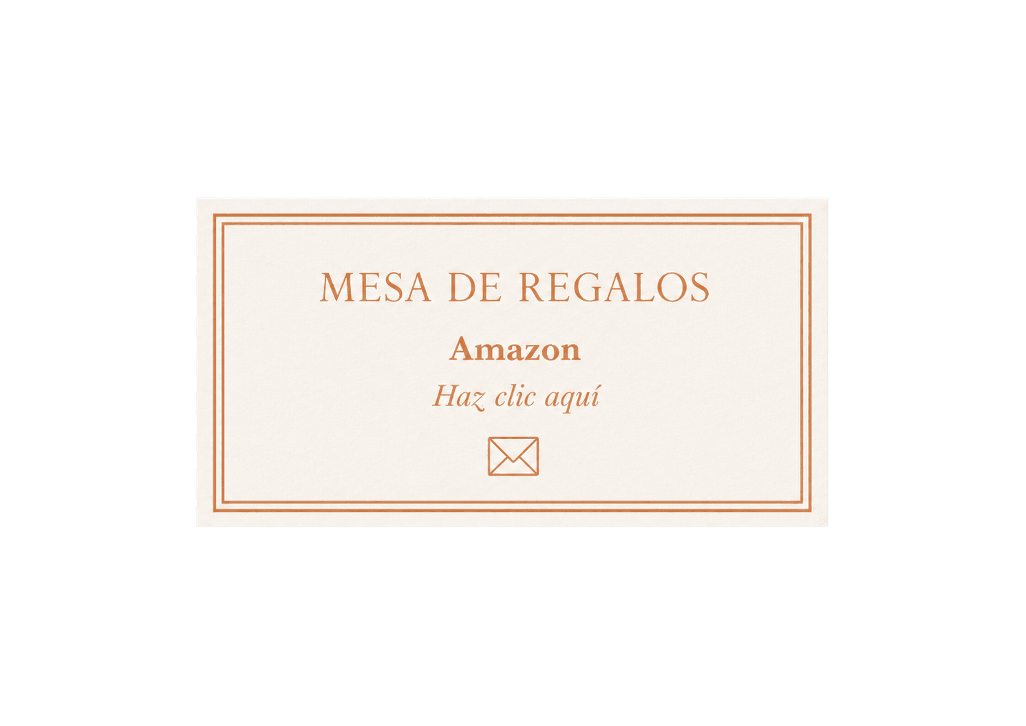 Mesa de regalos Amazon — Haz clic aquí